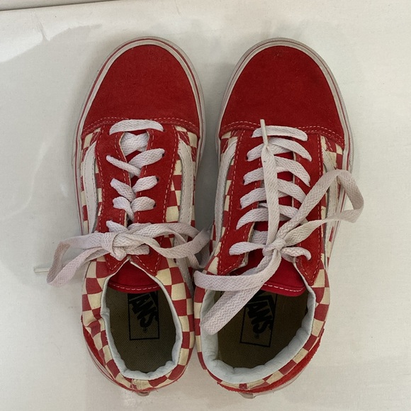 Youth Vans Old Skool Checkerboard sneakers size 3.5 - Picture 5 of 16